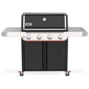 Weber Genesis E-415W GBS grill a gas, nero-argento con 4 bruciatori e mobiletto.