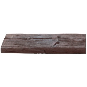 Bordura da giardino antica effetto legno, 60 cm. Lastra per pavimentazione con realistica texture legno.