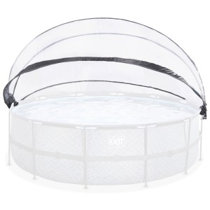 Couverture de piscine transparente Exit Toys Eco Ø 450 cm pour piscines tubulaires.