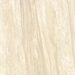 Beige, matte Feinsteinzeug Bodenfliese, 60x30 cm, mit dezenter Marmorierung für Innen- und Außenbereich.