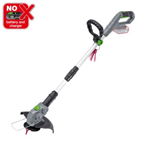 Tagliabordi a batteria LUX A-RT-20/26, 20V, con manico telescopico e lame di taglio. Batteria non inclusa.