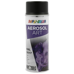 Dupli-Color Lackspray Aerosol-Art RAL 9017 Nero traffico opaco, bomboletta da 400ml.