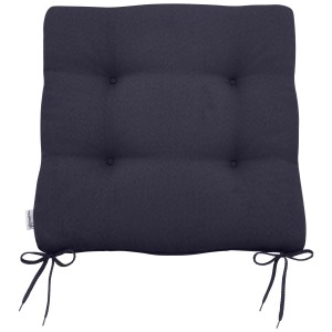 Cuscino per sedia Doppler Life antracite, 45x45 cm, con lacci per mobili da giardino.