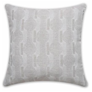 Cuscino beige Sehlbach Jacquard 45x45 cm con motivo grafico per soggiorno e divano.