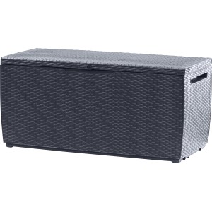 Keter Box contenitore Capri 305 l effetto rattan, ideale per giardino e terrazza.