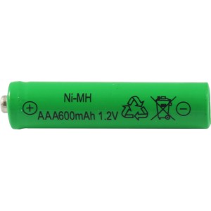 Pile verte Globo AAA, 600mAh, pour lampes solaires.