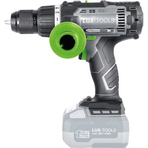 Avvitatore a percussione a batteria LUX A-BS-20/S senza batteria, con impugnatura supplementare. Ideale per avvitare, forare e forare a percussione.