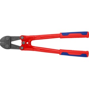 Tronchese Knipex 460 mm con manici rossi e antiscivolo blu, pinza per elevate prestazioni di taglio.