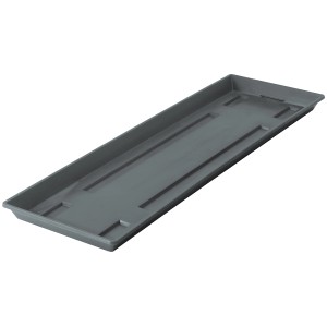 Soucoupe anthracite pour jardinière, 17,5 x 59 cm, compatible avec Geli Aqua Green.