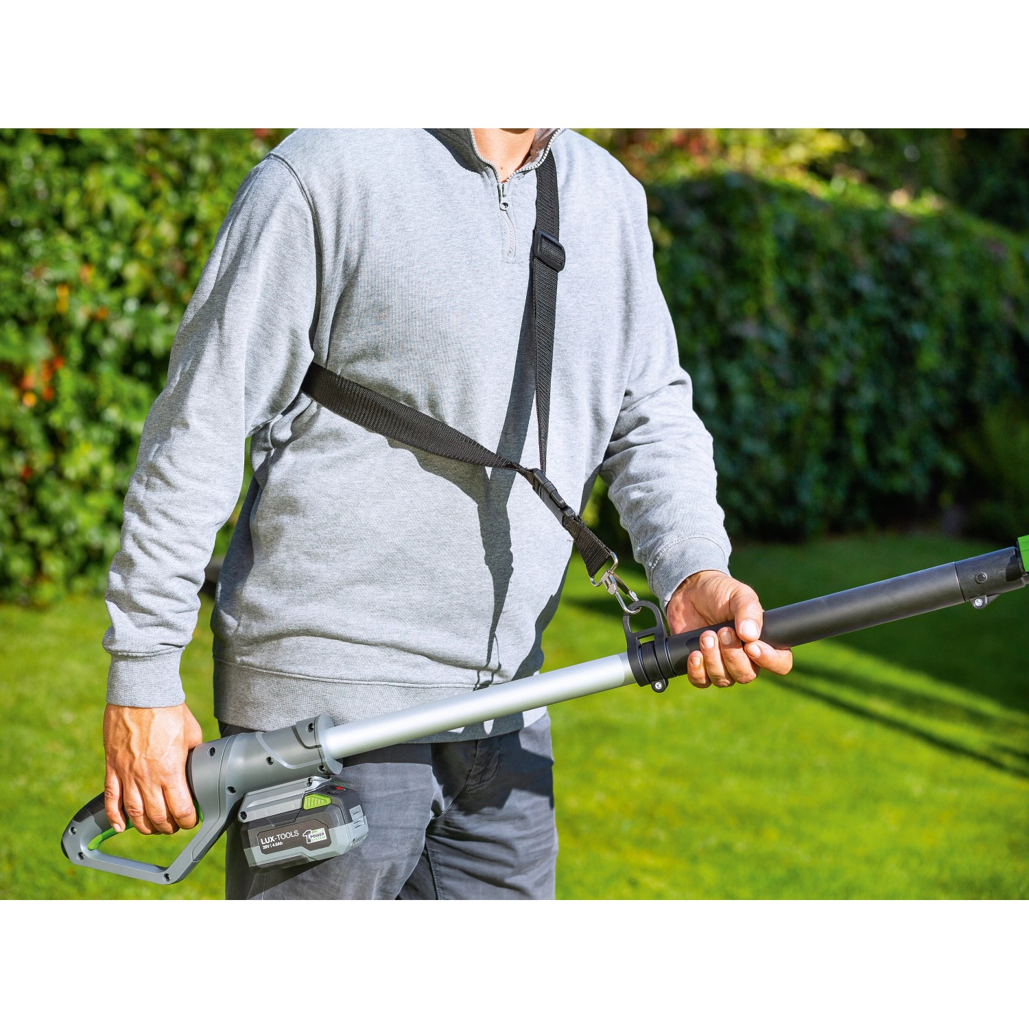 Taille-haie Sans Fil Pureluxe 21V - 2 Lames (22cm Et 15cm), 2 Batteries 2000 MAh - Moteur Brushless