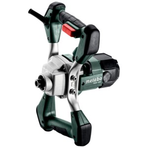 Metabo Rührwerk RWE 1200 R, grün-silber, mit ergonomischen Griffen für professionelles Mischen von Baustoffen.