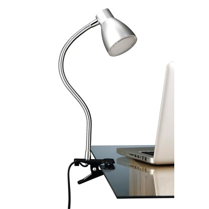 Spot de pince à LED brilon Grip 3 W Titanfarbig