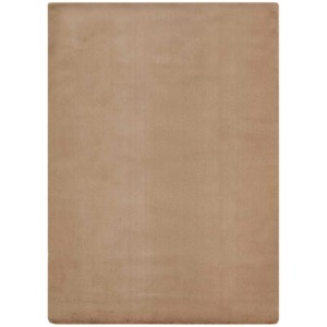 Moderner Teppich Loano in Taupe, 160x230 cm. Gemütlicher, pflegeleichter Teppich für Wohnräume.
