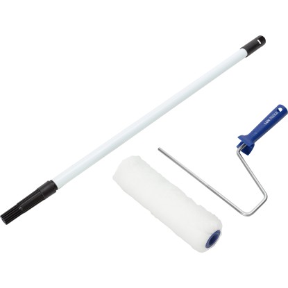 LUX-TOOLS Farbroller Kunstfell 25 cm mit Teleskopstange
