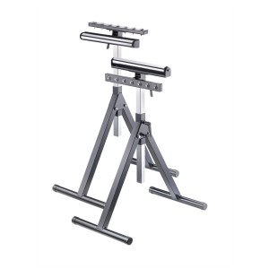 Alduro cavalletto a rulli 2-in-1, supporto regolabile in altezza con rullo e cuscinetto a sfera.
