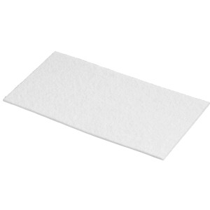 Lot de patins en feutre, 3 pièces, 10x20cm, blancs, pour meubles et protection des surfaces.