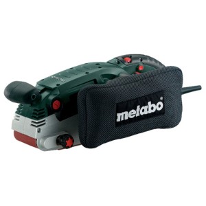 Ponceuse à bande Metabo BAE 75, 1010 W, vert-argent, avec sac à poussière. Puissante pour travaux précis.