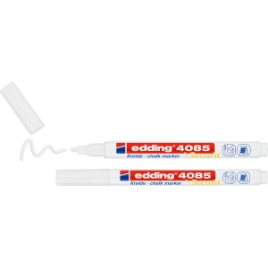 2er-Pack Edding 4085 Kreidemarker in Weiß für Fenster und Tafeln.
