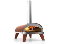 Ziipa Pizzaofen Piana Edelstahl Terrakotta (HxBxT) 26,5 x 48 x 71 cm