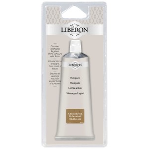 Tube Holzpaste Eiche, 80ml, zum Ausbessern von Holz, Farbton Eiche.