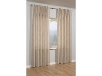 Schal mit Gardinenband Muster Natur Beige (HxB) 140 x 245 cm