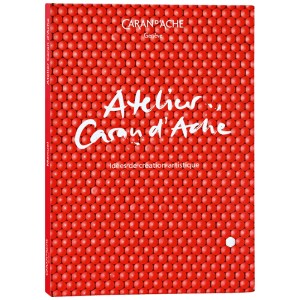 Caran d'Ache Atelier Libro (francese, 192 pagine) per tecniche creative con matite e colori.