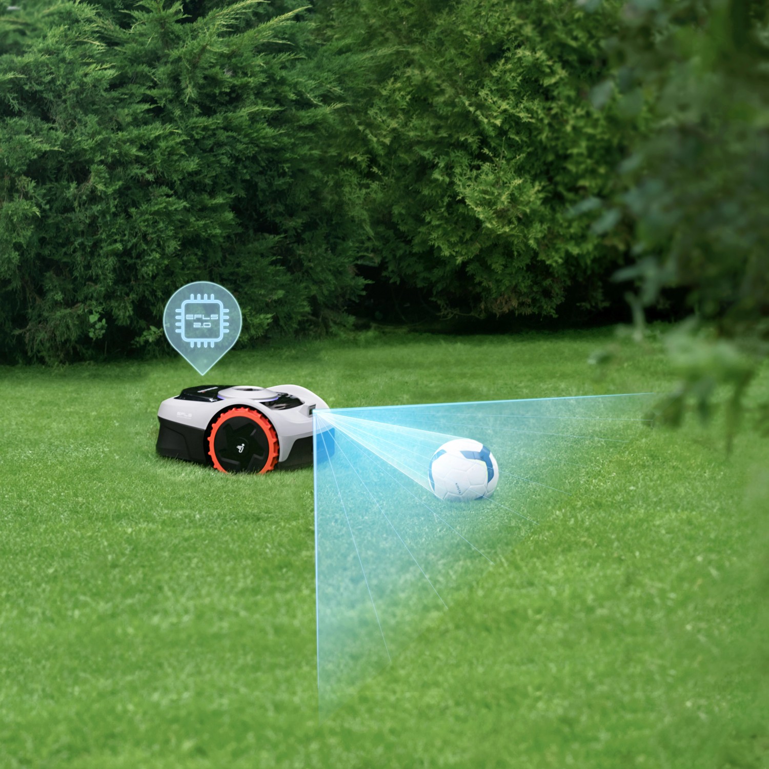 Segway Mähroboter Navimow i105E ohne Begrenzungskabel für Mähfläche 500