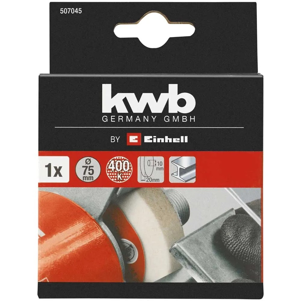 Produktbild von 2er-Pack Polierscheiben 75 Mm, Fein, 10-mm-Aufnahme – Passt Auf Akku-Winkelschleifer Wie Bosch GWS 12V-76 & Druckluftgeräte