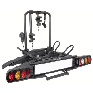Porte-vélos d'attelage Fischer Proline Evo 2, adapté pour 2 vélos ou vélos électriques.
