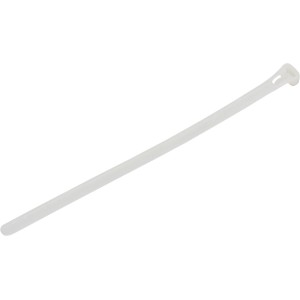 Serre-câble OBI blanc réutilisable, 200 x 7,6 mm, lot de 25.