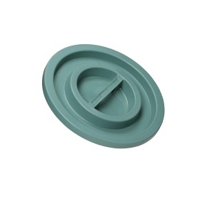 Coperchio verde in plastica per bidone spazzatura da 50/65 litri.