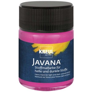 Kreul Javana Stoffmalfarbe Magenta, 50ml. Stofffarbe für helle und dunkle Textilien.