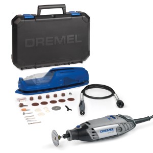 Set multiutensile Dremel 3000-1/25 EZ con custodia e accessori.