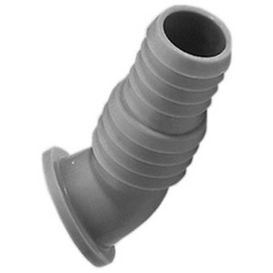 Geberit embout de tuyau, PVC, gris granit, pour tuyaux d'évacuation et raccord de siphon.