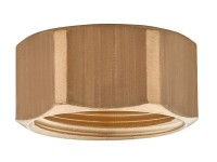 Diaqua® Verschlusskappe Messing blank 3/4