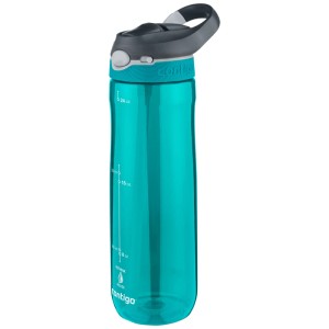 Borraccia turchese Contigo Ashland, 720ml, ideale per sport e viaggi.