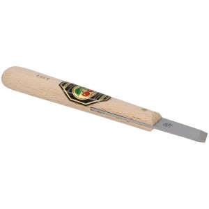 Kirschen Kerbschnitz-Messer No. 3354 con manico in legno e lama dritta per intagliare.