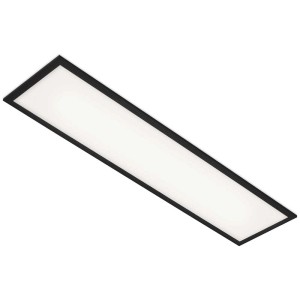 Panneau LED Brilo Piatto noir, 24W, dimmable avec télécommande.