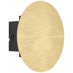 Eglo LED lampada da parete Talamello, alluminio oro, Ø 15 cm. Lampada da parete rotonda color oro per illuminazione indiretta.