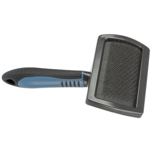 Brosse douce en plastique Trixie, 12x20 cm, pour le soin du pelage des chiens.