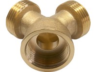 Gewinde-Gabelstück Messing 26,4 mm (R 3/4) x 24,1 mm (Rp 3/4) x 26,4 mm (R 3/4)