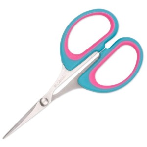 Forbici da ricamo Prym Love, turchese-rosa, 10 cm. Forbici di precisione per ricami delicati.