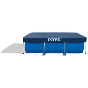 Bâche bleue Intex pour piscine Frame-Pool Family, 300x200 cm. Protection contre la saleté.