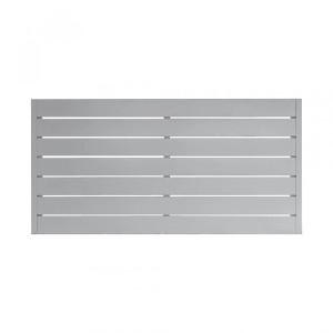 Panneau brise-vue Faro gris, 90x180 cm, en bois laqué (FSC)
