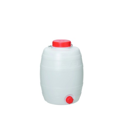 Getränkefass 15 l mit Auslaufhahn Weiss