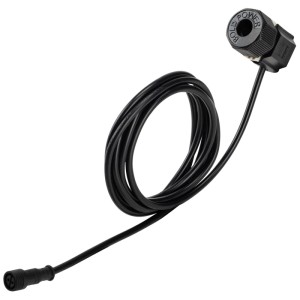 Connettore per illuminazione Schönenberger M12 nero, 1,5 m, per sistemi di illuminazione esterna a 24V.