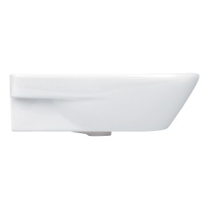 Lavabo leNado aquaSu bianco rettangolare con troppopieno.