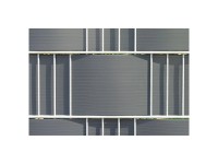 Sichtschutzstreifen-Set Kunststoff Anthrazit 9,5 x 200 cm / 2-tlg.