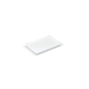 Couvercle transparent 60x40 cm pour bacs Europe, ajusté et robuste.