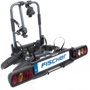 Porte-vélos d'attelage Fischer ProLine Evo 2 pour 2 vélos, verrouillable et adapté à l'attelage.